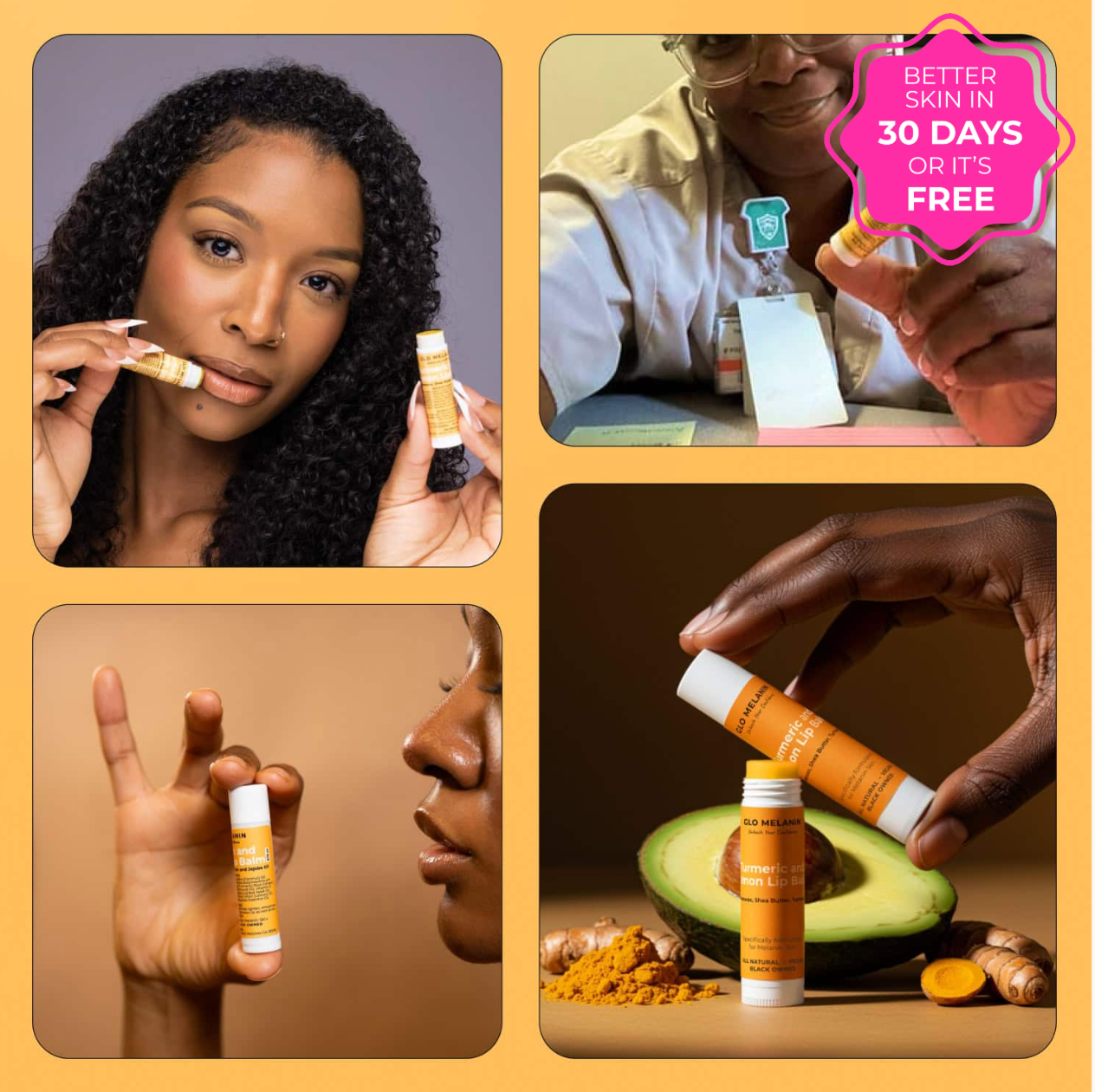 Turmeric and Lemon Lip Balm (for Dark Lips)